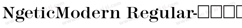 NgeticModern Regular字体转换